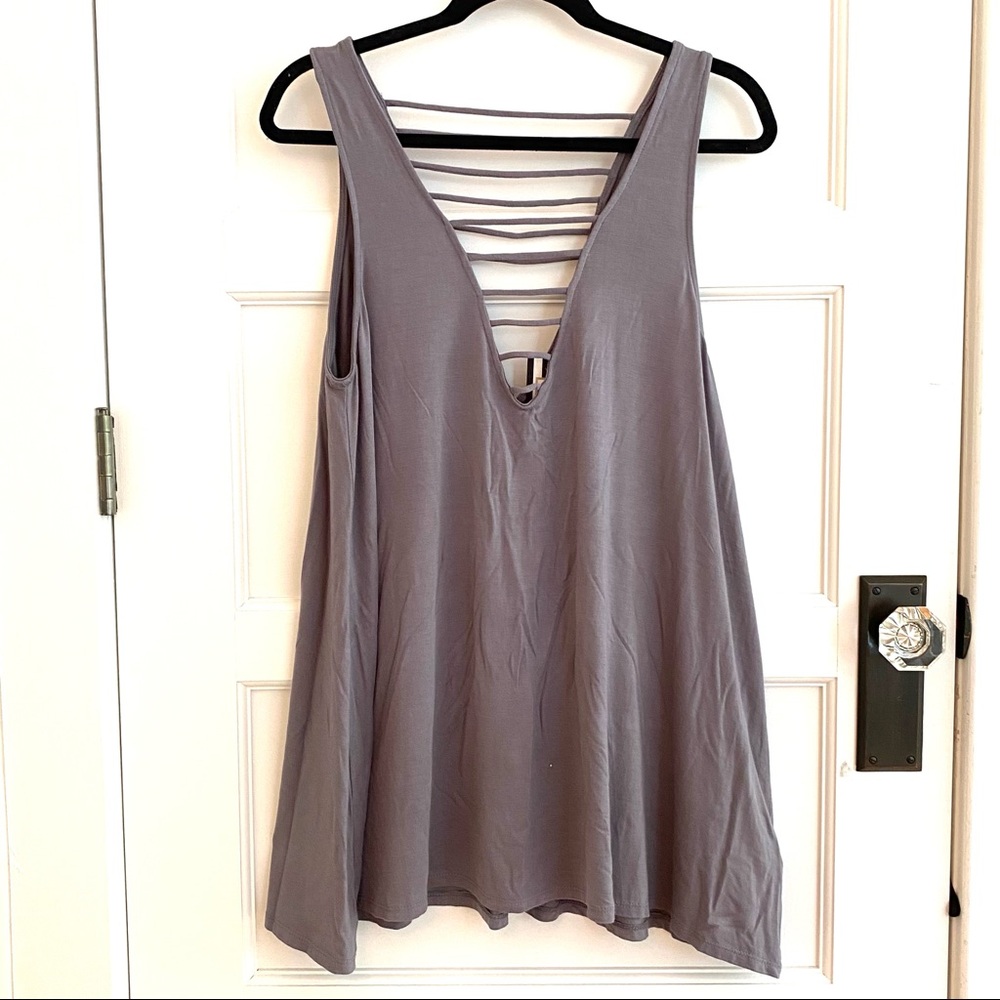 Lucy Love Gray Dress NWT sz Medium